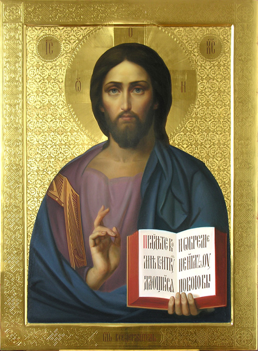Икона Господь Вседержитель, мастерская Северный Афон, 2012 год